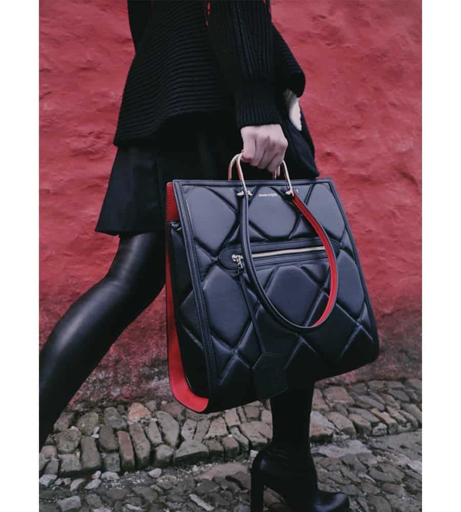 ALEXANDER McQUEEN 「The Tall Story Bag」 Alexander McQueen | The Tall Story embossed leather tote bag